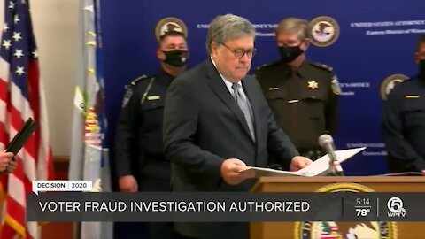 Barr OKs election probes despite little evidence of fraud