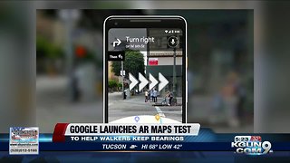 Google Maps testing augmented reality