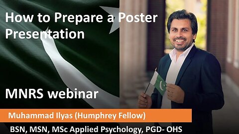 Poster Presentation Webinar | MNRS | How to prepare a Poster Presentation | Research