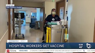 Hospitals honor 'other' front line workers by putting them in top vaccine tier
