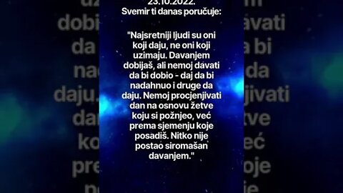 Poruka Svemira 23.10.2022. 💙 ATMA