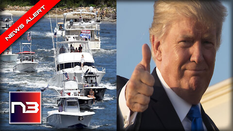 Trump INSTANTLY Cheers when he hears of massive MAGA flotilla outside of Mar-A-Lago