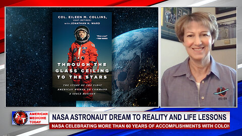 NASA Shuttle Commander Eileen Collins, plus Futurist J. J. Jerome with "Evolution Ended"