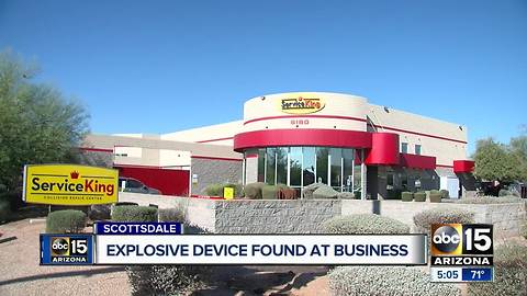 Scottsdale man arrested for leaving explosive device at his work