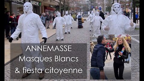 Les Masques blancs & fiesta citoyenne 💃 Annemasse - 27.02.21