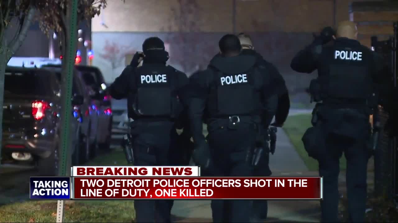 1 officer dead, another in serious condition after shooting on Detroit's west side
