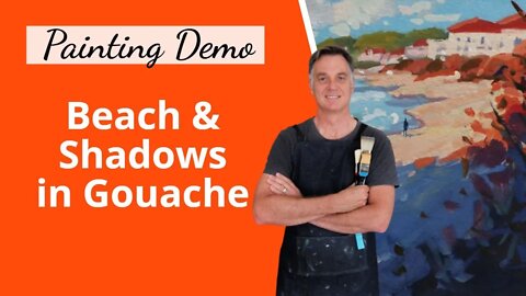 RESCUE Your Painting! Beach Light in Gouache (Demo and Tutorial)