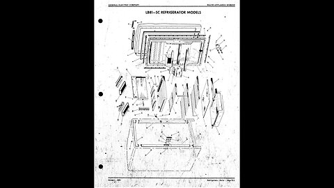 GE - General Electric appliance part schematic and break down - Card 10