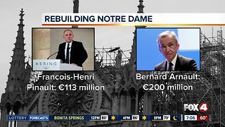 French billionaires pledge millions to rebuild Notre Dame