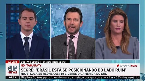 Gustavo Segré sobre reunião entre Lula e Maduro: “Brasil está se posicionando do lado dos ruins”
