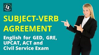 Subject-Verb Agreement (English for GED, GRE, UPCAT, ACT and Civil Service Exam)