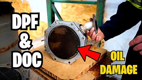 How to Clean DPF & DOC with Oil Damage