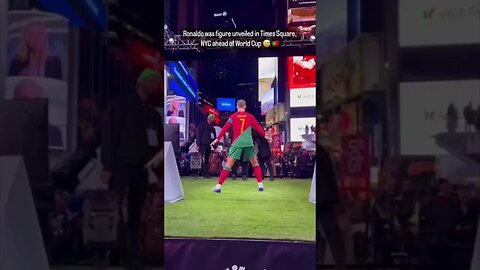 Ronaldo's Wax Statue In Times Square #shorts