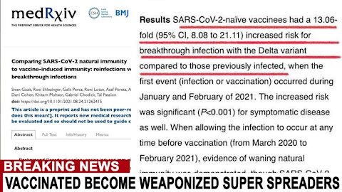 VACCINE INCREASES RISK OF INFECTION BY 1300% ACCORDING TO NEW STUDY
