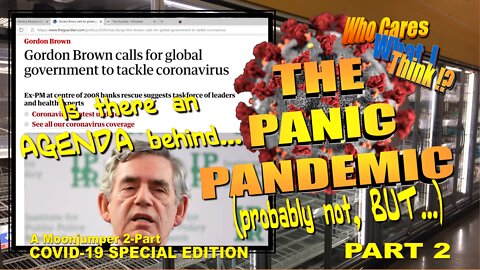 [ARCHIVE 4-12-2020] Ep 2 (Pt 2) The Politics of The Panic Pandemic [WARNING: CONTAINS OUTDATED INFO]