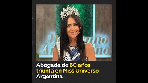 Mujer de más edad obtiene premio en Miss Universo Argentina