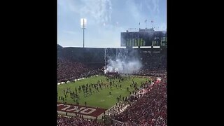 Sooners OU College Football Entrance vs Kansas 2022