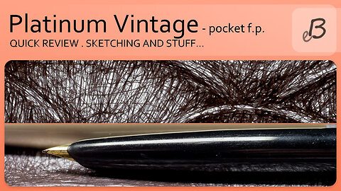 Platinum vintage pocket fountain pen