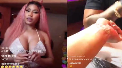 Nicki Minaj FREAKS OUT Getting A Tattoo!