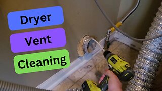 Clean Your Dryer Vent with a Cordless Drill