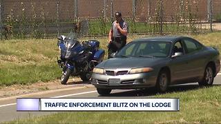 Police patrolling Lodge Freeway in Detroit for speeding, distracted driving