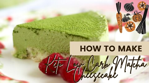 Keto Low Carb Matcha Cheesecake