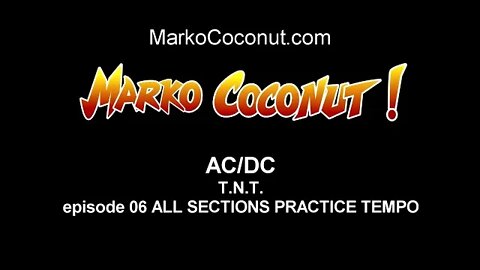 T N T episode 6 ALL SECTIONS PRACTICE how to play ACDC guitar lessons ACDC by Marko Coconut