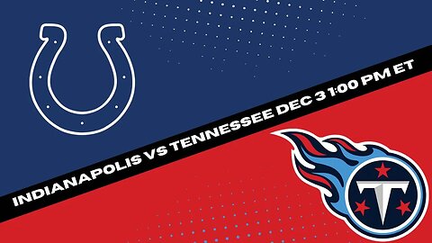 Indianapolis Colts vs. Tennessee Titans: In-Depth NFL Week 13 Picks & Predictions - Betting Analysis