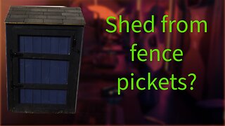 Making a shed only using 2x4s and fence pickets