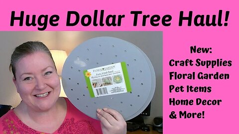Huge Dollar Tree Haul 2022 New Craft Supplies, Home Decor, Pet items and much More! Wish List Items!