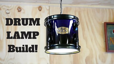 Making a DRUM-LAMP! (With my Brother!)