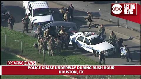 Police arrest driver who led them on slow speed chase through Houston