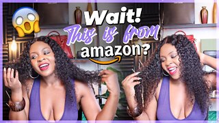 Cheap Amazon Wig Review Human Hair Water Wave | Affordable | You Need This Wig | Metamuclia Hair