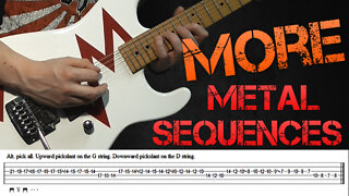 More Metal Guitar Scale Sequences + TABs