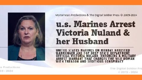 u.s. Marines Arrest Victoria Nuland and her Husband!