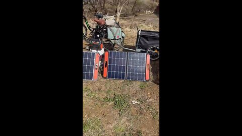 Charging ebikes with Jackery solar system