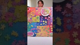 3,000 piece puzzle pickup challenge! #shorts #jigsawpuzzles #puzzle