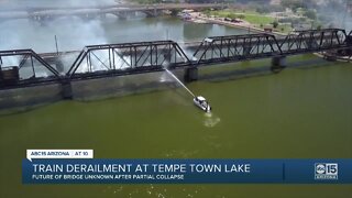 Train derailment at Tempe Town Lake