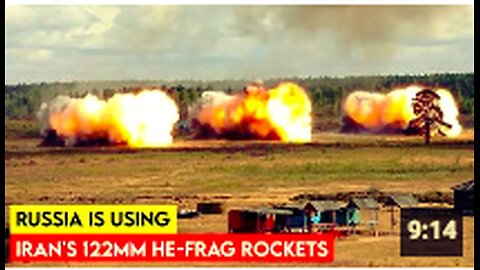Russia is using Iran's 122mm HE FRAG rockets for its BM 21 Grad MRLS