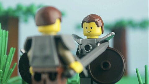 A Friendly Medieval Duel | LEGO Stop Motion