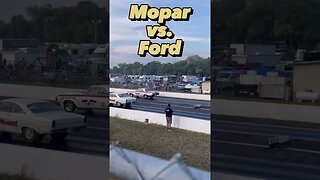 Mopar vs. Ford! Classic Drag Race! #shorts