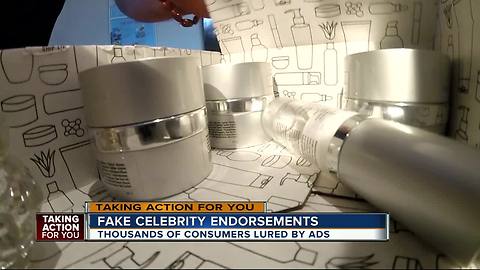 Thousands of consumers lured by skin care creams touting fake celebrity endorsements | WFTS Investigative Report