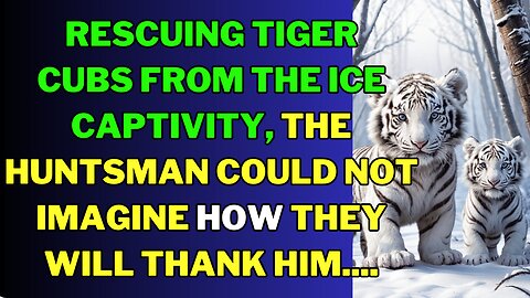 Rescuing tiger cubs from the ice captivity, the huntsman could not imagine how they will thank him