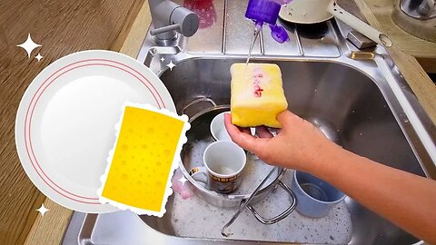 ASMR at Home, Dish Washing by hand, no talking