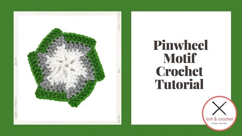 Left Hand Motif of the Month June 2014: Pinwheel Motif Crochet Tutorial