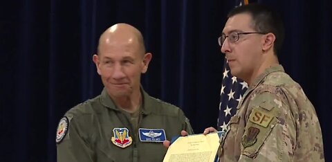 Nellis AFB airman honored for heroism