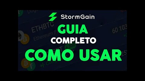 COMO USAR O STORMGAIN