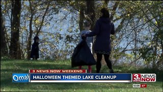 Henry Doorly Zoo hosts lake cleanup