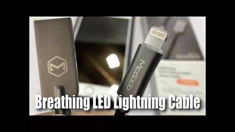 Smart Glowing Breathing LED Auto Disconnect McDodo Apple Lightning Charge Cable Review