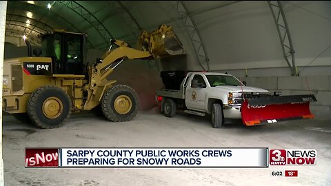Sarpy County Public Works Crews Snow Prep
